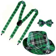 Irish Accessory Set (Hat, Tie, Suspenders) - One Size