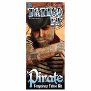 Buccaneer Pirate Character Temporary Tattoos (14 designs)