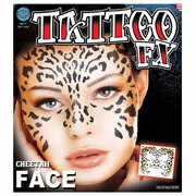 Tinsley Temporary Tattoo FX - Cheetah Full Face