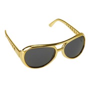 Elvis Glasses - Gold Rims