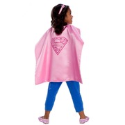 Pink Supergirl Cape & Headband Set - Child