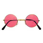 Lennon Hippie Glasses - Red Tint