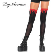 Dripping Blood Over The Knee Socks