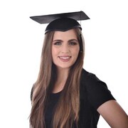 Mortar Board Graduation Hat - Black