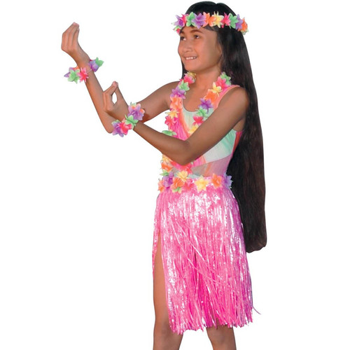 Pink Hawaiian Hula Set - Child
