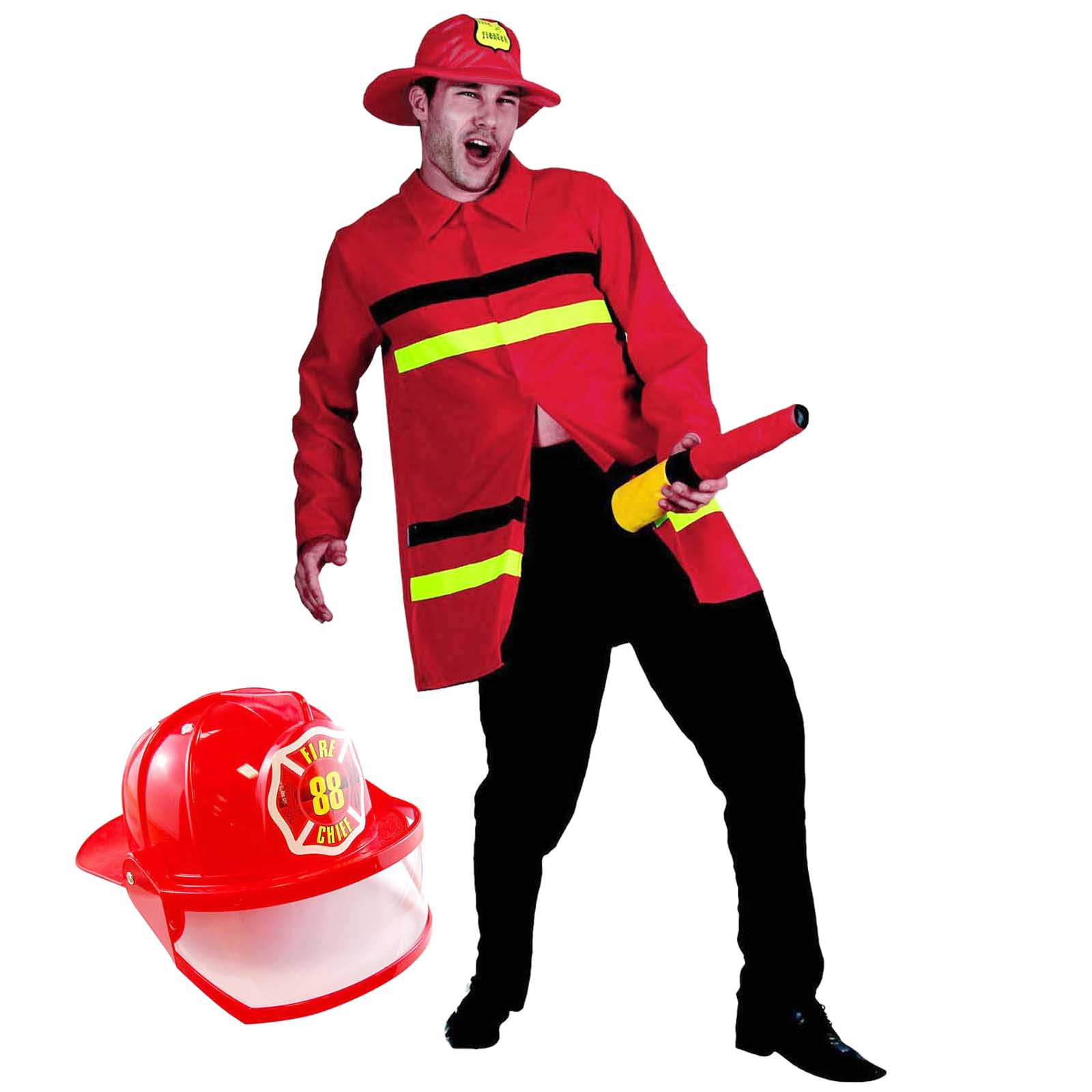 Fireman Fire Fighter Mens Funny Hose 