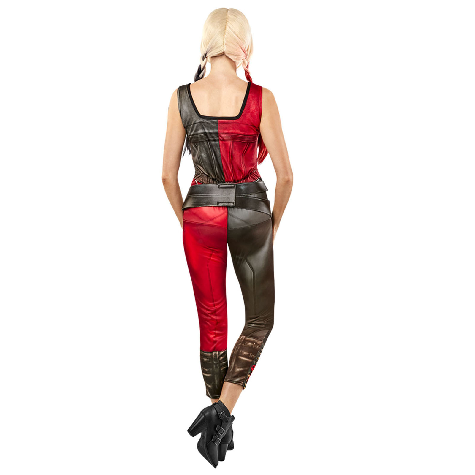Harley Quinn The Suicide Squad Costume Adult DC Movie Jumpsuit Jacket Belt - Picture 17 of 24