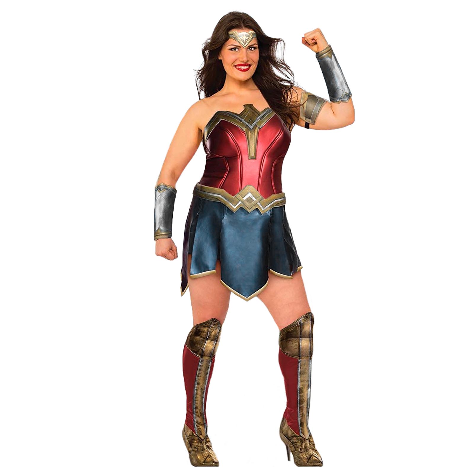 Wonder Woman Justice League Costume Womens Plus Size DC Superhero 8 ...