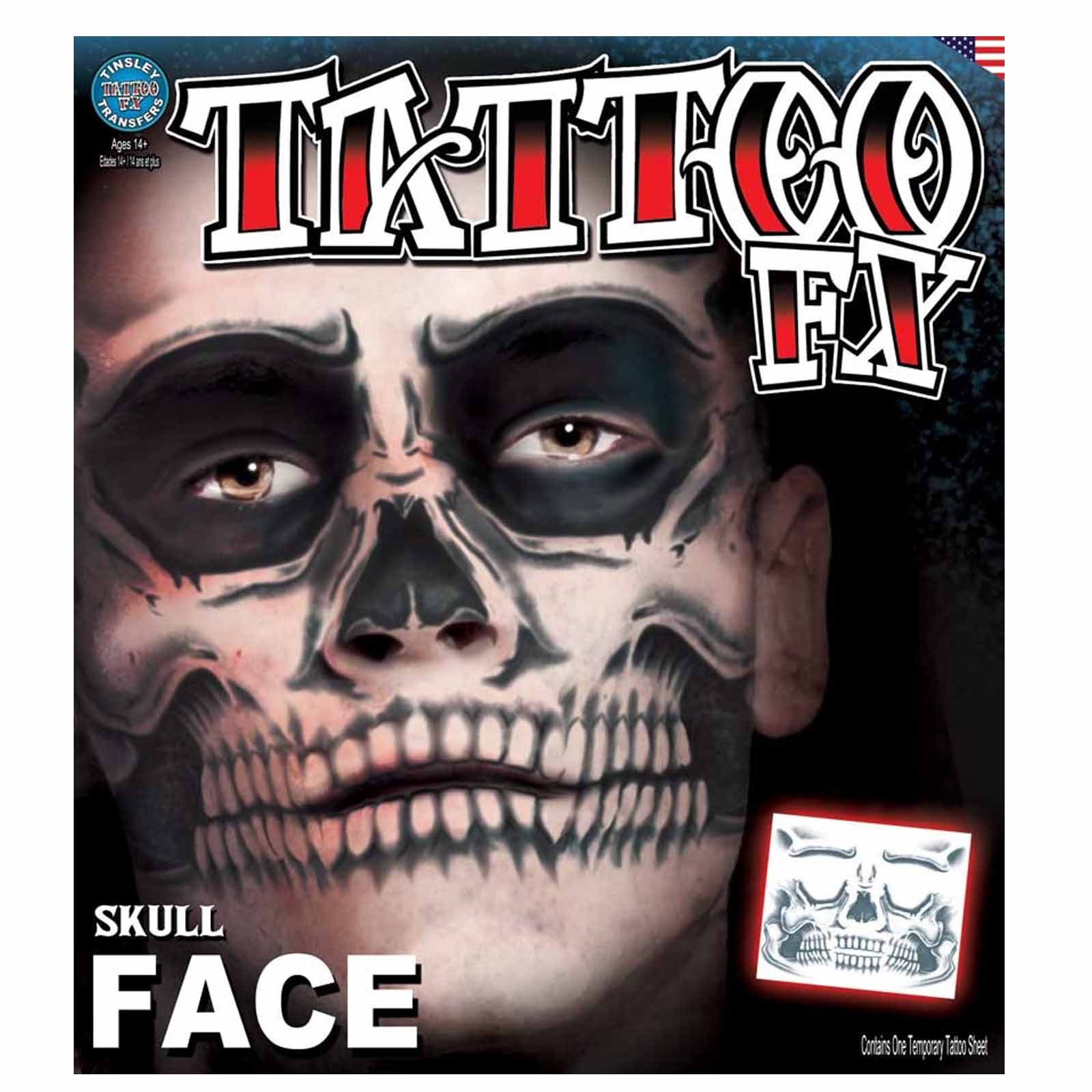 20 Sheets Day of the Dead Face Sugar Skull TattoosIncluding 8 Large Sheets  Halloween Temporary Face Tattoos Halloween Sugar Skull Face Tattoos B8  sheets in Kuwait  Whizz Temporary Tattoos