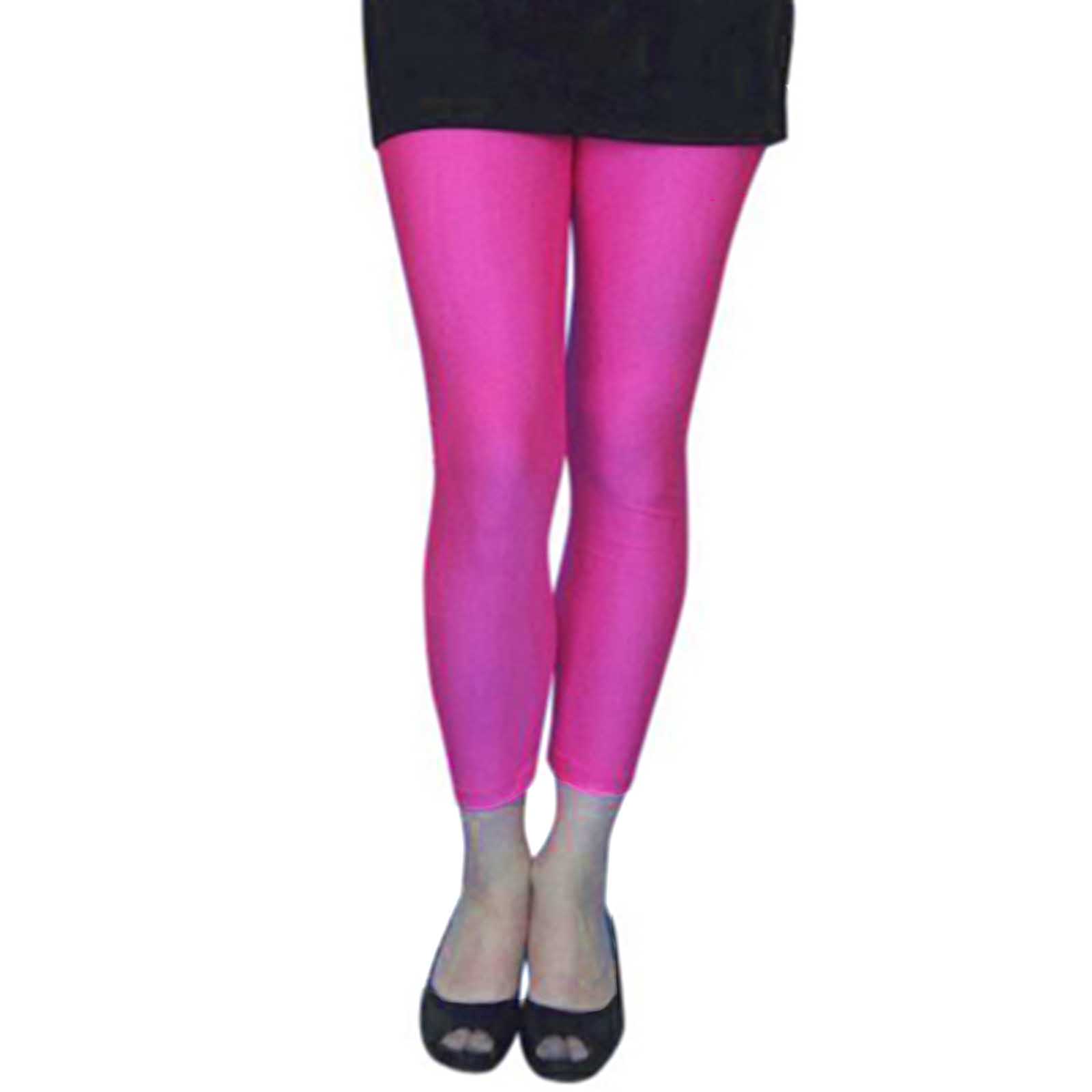 Lycra Footless Leggings Pink