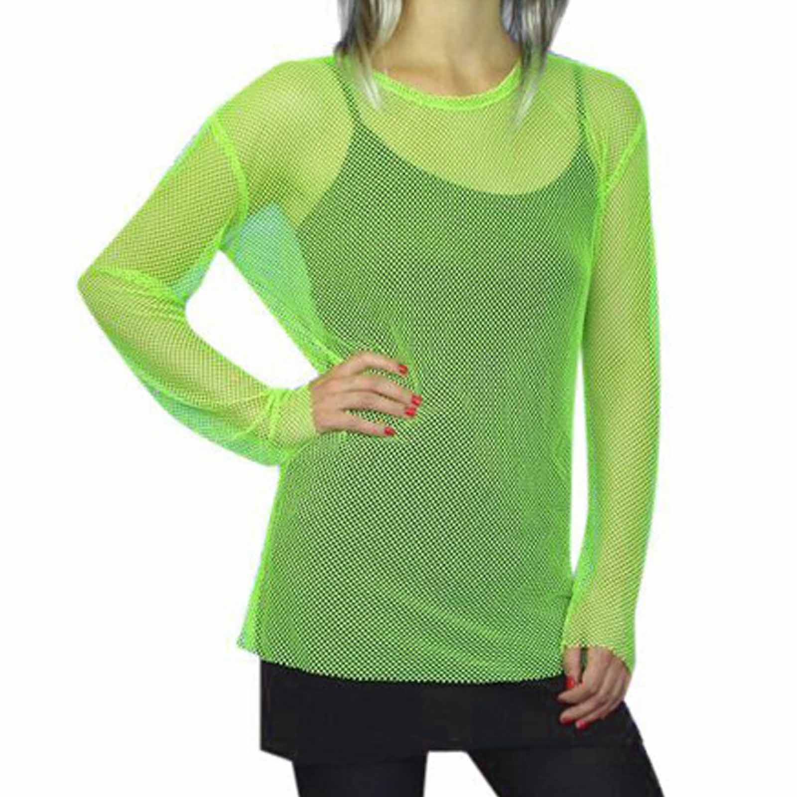 Derved Styring momentum 80s Fishnet Top (Adult Size) - Neon Green
