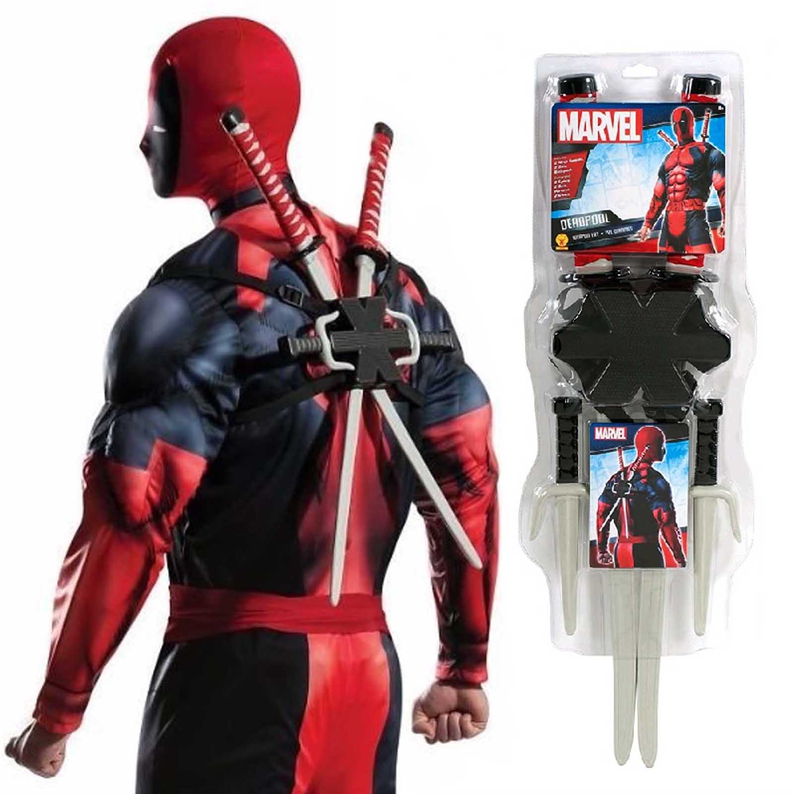 Avengers Superhero Deadpool Boy Luxury Costume and Sword New Halloween  Carnival Cosplay Costume