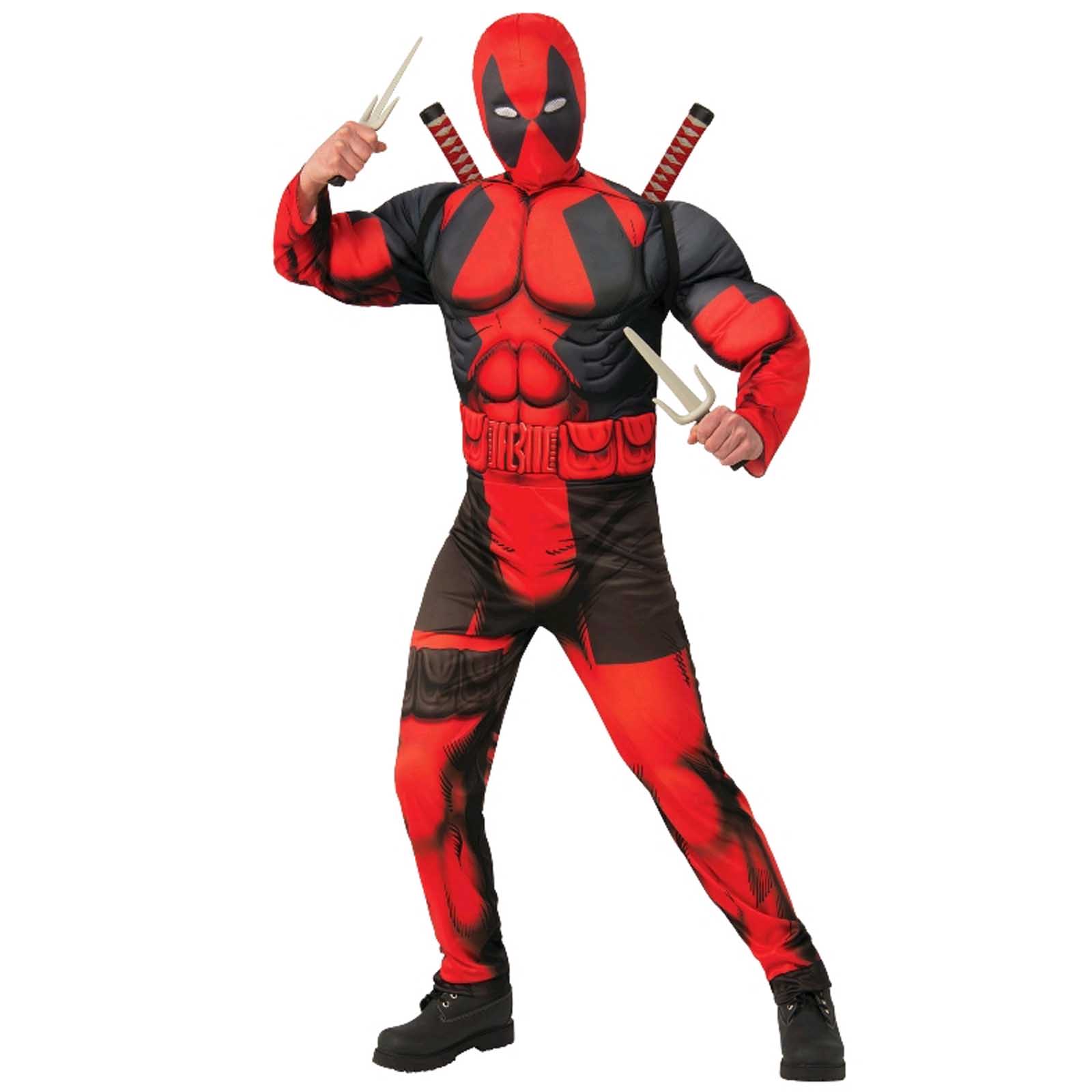 Deadpool Adult Accessories Fancy Dress Superhero Comic Book Day Week Costume Set