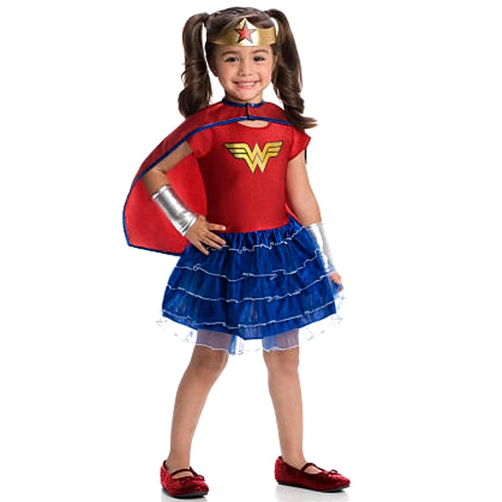 Wonder Woman Girls Tutu Dress Costume Fancy Dress Up Superhero DC ...