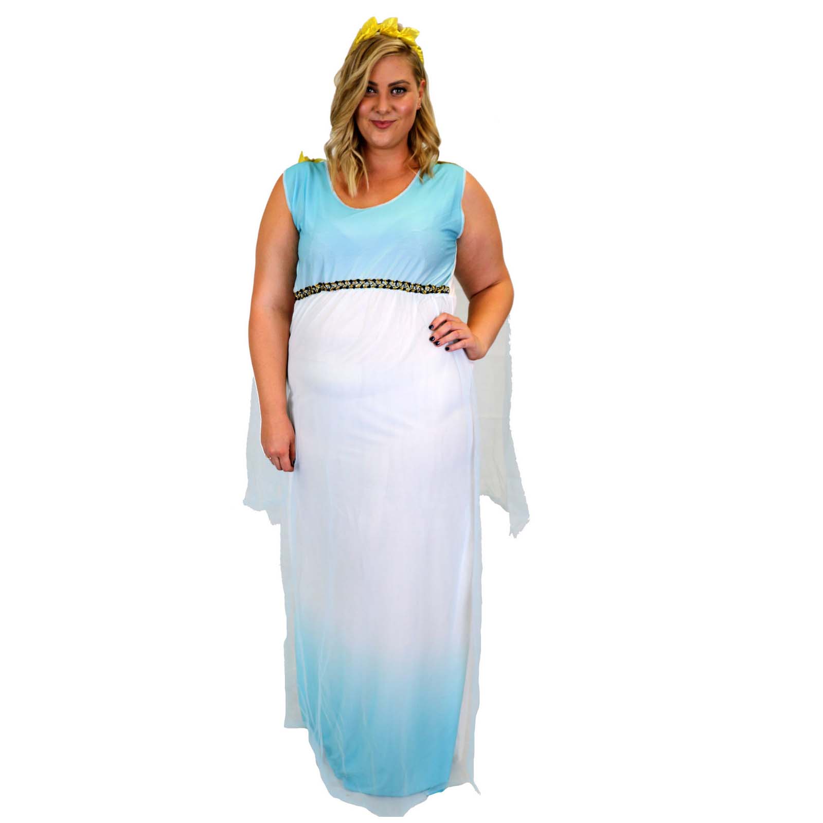 Roman Greek Goddess Queen Womens Fancy Dress Costume Toga