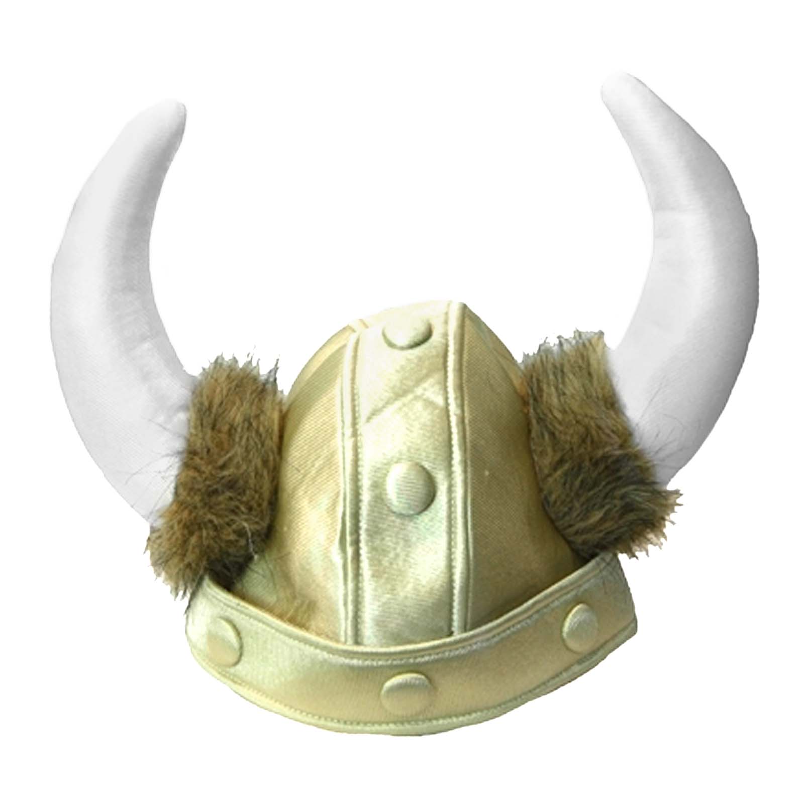 Soft Viking Hat Helmet Norse Horns Costume Warrior Plush Faux Fur