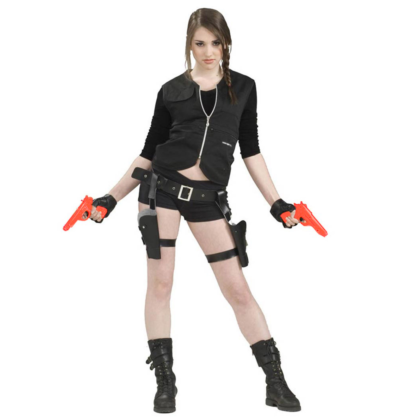 Treasure Huntress Holster /& Guns Set Costume Accessory Lara Croft Tomb Raider