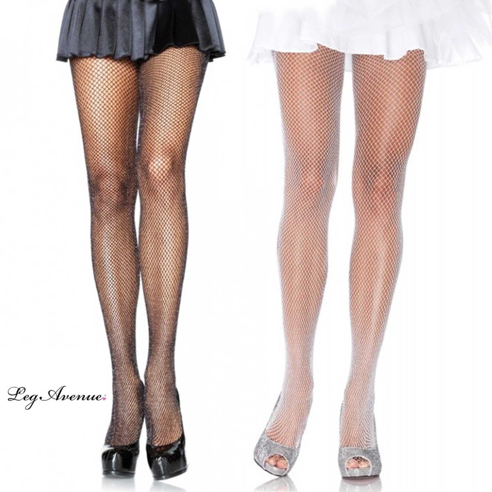 shimmer fishnet tights