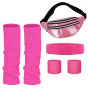 Pink 80's Accessory Set - Adult One Size