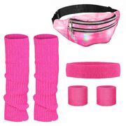 Pink 80's Accessory Set - Adult One Size