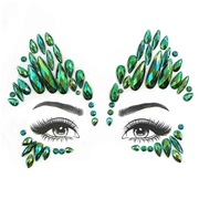 Poison Ivy/Mermaid Green Face Jewels