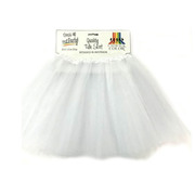 White Tulle Tutu Skirt - Adult