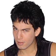 Black Mullet Wig