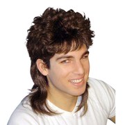 Brown Mullet Wig