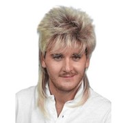 Bleached Blonde Mullet Wig