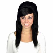 Priscilla Black Beehive Wig