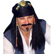 Pirate (Jack Sparrow) Wig with Skull Bandana