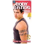 Tough Guy Tribal Body Bands Temporary Tattoo
