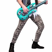 80s Zebra Rocker Tights - Mens Standard