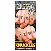 Knuckles Alphabet Temporary Tattoos (109 designs)