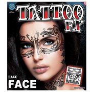 Tinsley Temporary Tattoo FX - Lace Face Masquerade Mask
