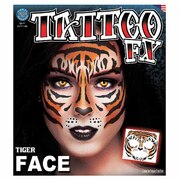 Tinsley Temporary Tattoo FX - Tiger Full Face