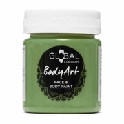 Global Body Art 45ml Jar Facepaint - Olive Green