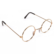 Rose Gold Round Glasses Clear Lenses (Santa) - Small