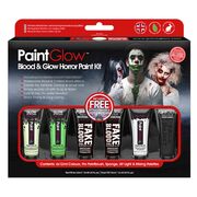 Halloween Blood & Glow Horror Face Paint Kit