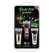 Fright Fest Halloween 3 in 1 Horror Makeup Kit