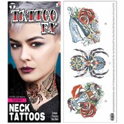 Tinsley Temporary Neck Tattoo - Spider