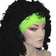 80s Lycra Headband - Neon Green