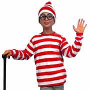 Where's Wally/Walter Costume - Child Medium