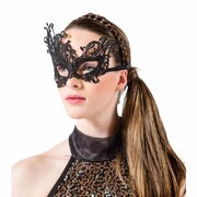 Black Lace Masquerade Mask - Duchess