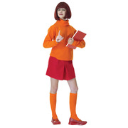 Velma Adult Costume & Wig (Scooby Doo)