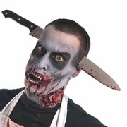 Zombie Kitchen Knife Through Head