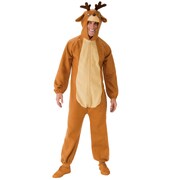 Reindeer Jumpsuit Costume - Adult