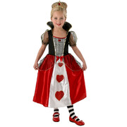 Queen of Hearts Costume (Dress Only) - Child Small