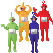 Teletubbies Costume Set (Dipsy, Laa-Laa, Tinky Winky & Po) - Adult Standard