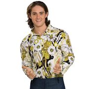 Green/White Groovy Shirt - Adult